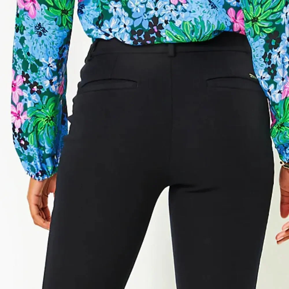 NWT LILLY PULITZER KIDMAN BI-STRETCH PANT - NOIR - Picture 6 of 7